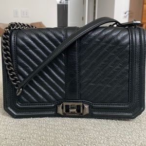 Rebecca Minkoff Chevron Quilted Love Crossbody